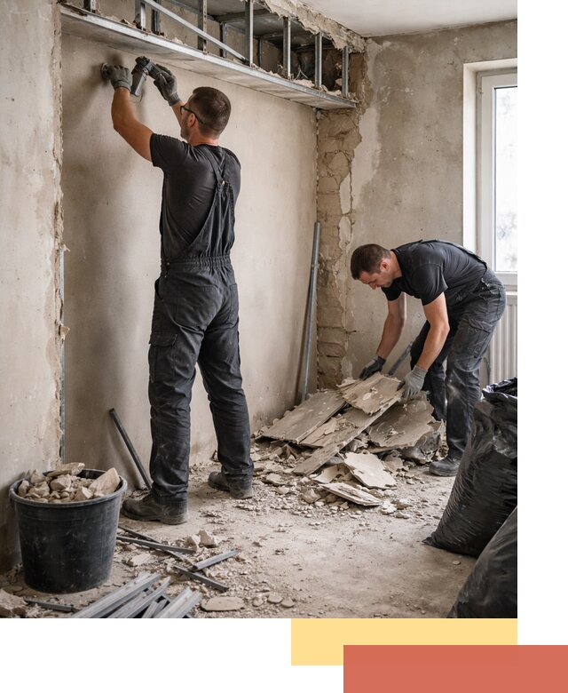 Демонтаж короба из гипсокартона в Альметьевске быстро и аккуратно