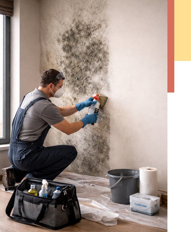 Удаление плесени со стен в Альметьевске от 2232 руб. — быстро и недорого | ОТДЕЛОЧНИК-Льм