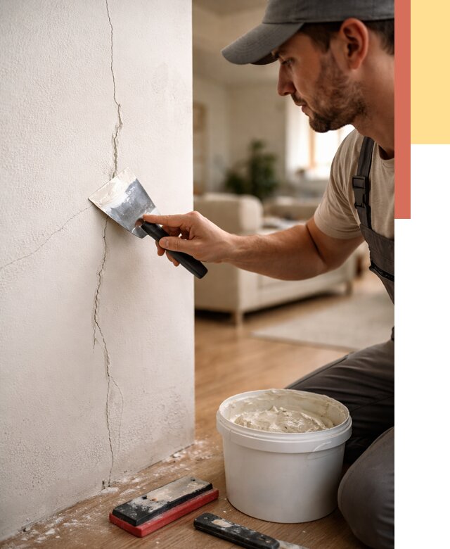 Заделка трещин и сколов в Альметьевске от 2543 руб. — быстро и недорого | ОТДЕЛОЧНИК-Льм