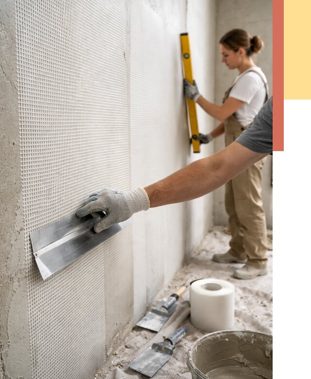 Армирование стен стеклосеткой в Альметьевске от 3322 руб. под ключ | ОТДЕЛОЧНИК-Льм