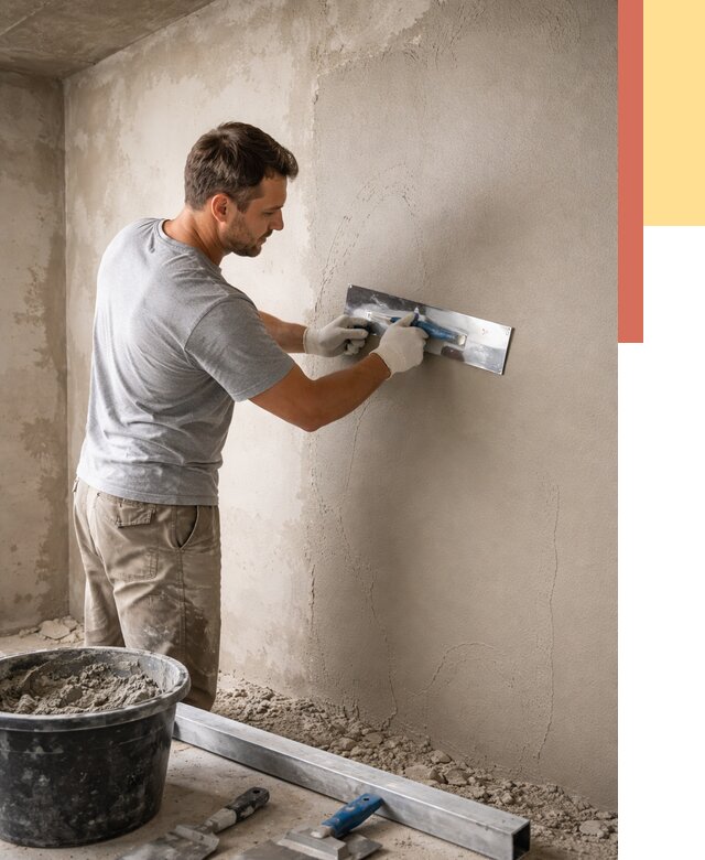 Штукатурка стен без маяков в Альметьевске от 7474 руб/м2 — услуги и цена | ОТДЕЛОЧНИК-Льм