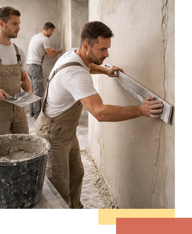 Штукатурка стен без маяков в Альметьевске быстро и качественно