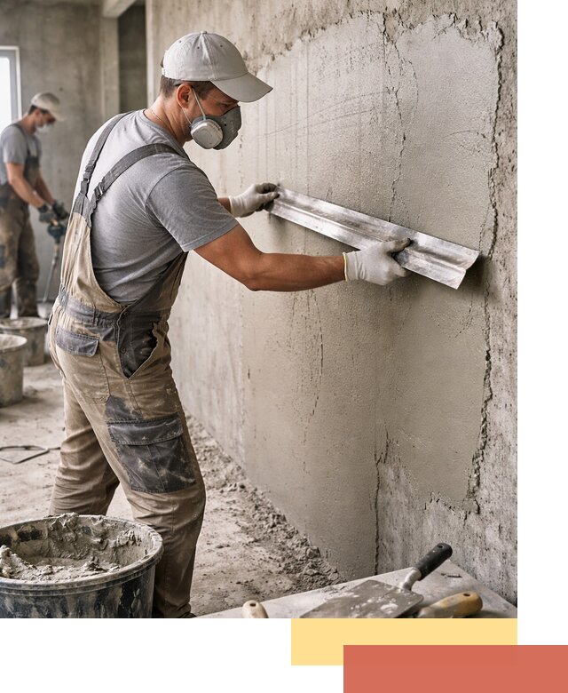 Штукатурка бетонных стен в Альметьевске качественно и долговечно