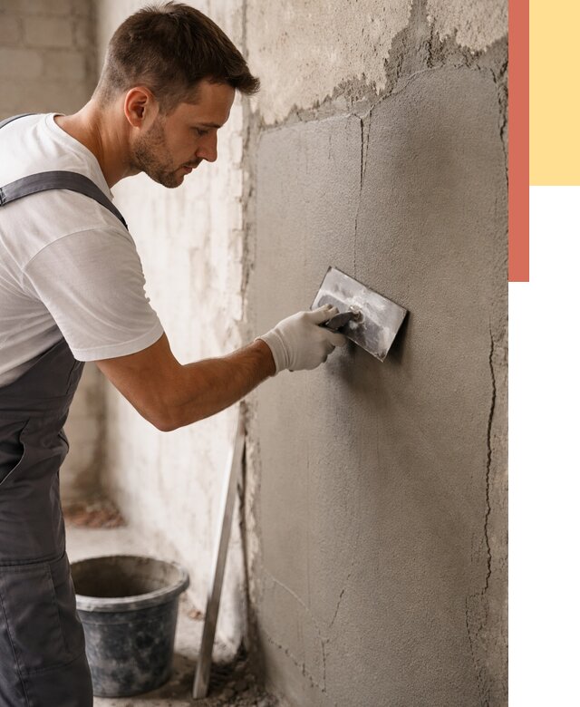 Штукатурка стен под плитку в Альметьевске от 4360 руб./м2 — выравнивание под плитку | ОТДЕЛОЧНИК-Льм