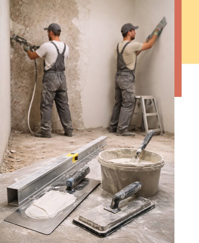 Штукатурка стен под обои в Альметьевске от 4671 руб./м2 — выравнивание под обои | ОТДЕЛОЧНИК-Льм