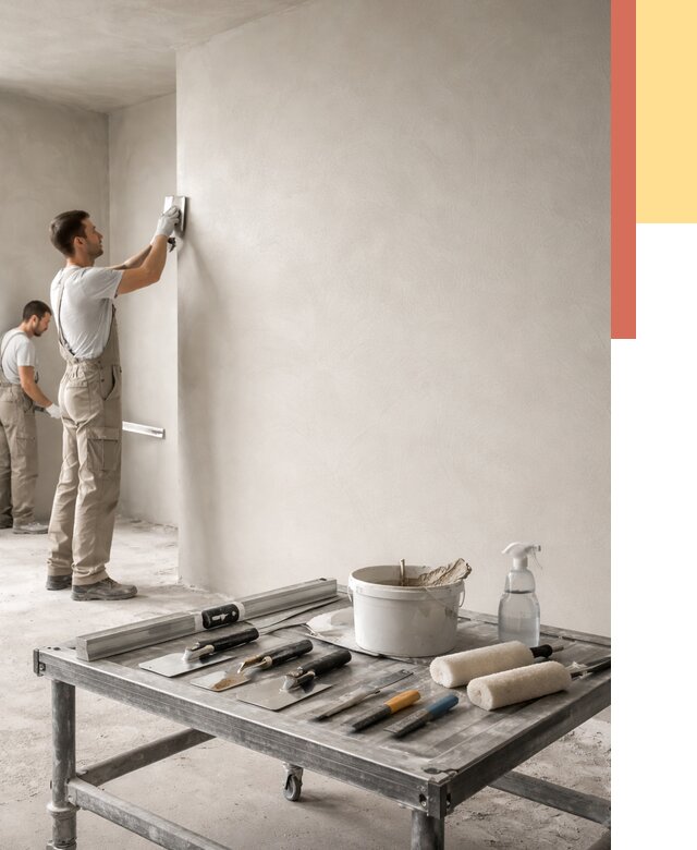 Штукатурка стен под покраску в Альметьевске от 4671 руб./м² — качественно и недорого | ОТДЕЛОЧНИК-Льм