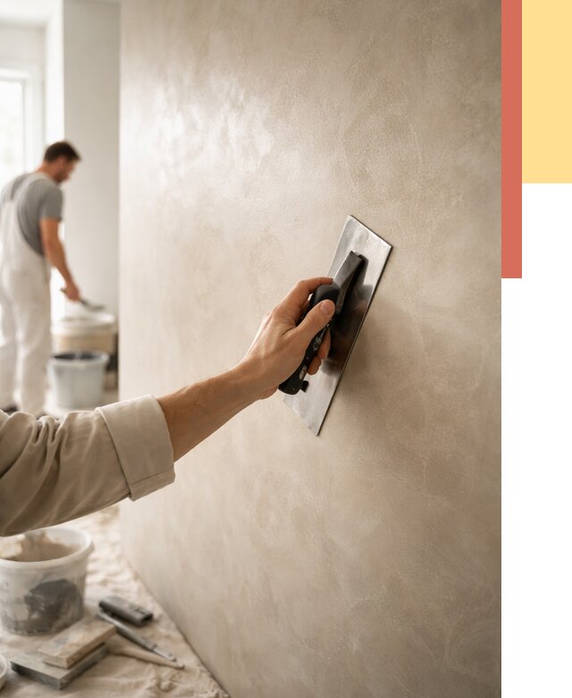 Венецианская штукатурка в Альметьевске от 3633 руб/м² — нанесение стен под ключ | ОТДЕЛОЧНИК-Льм