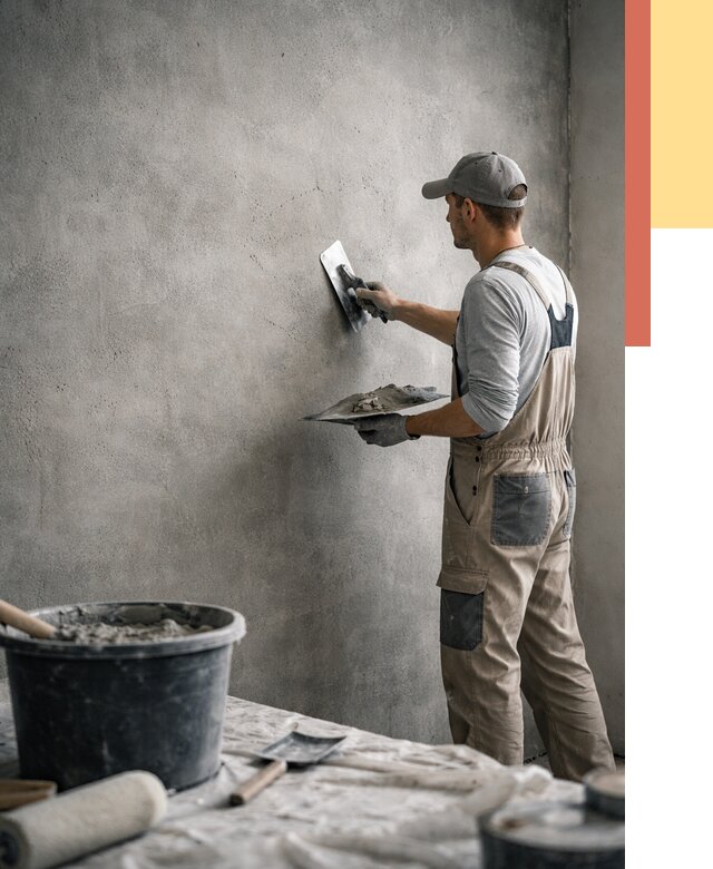 Декоративная штукатурка под бетон в Альметьевске от 2595 руб./м² — нанесение под ключ | ОТДЕЛОЧНИК-Льм