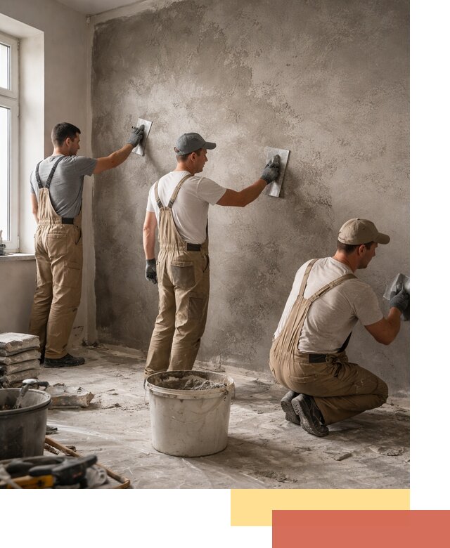 Декоративная штукатурка под бетон в Альметьевске для стен и потолков