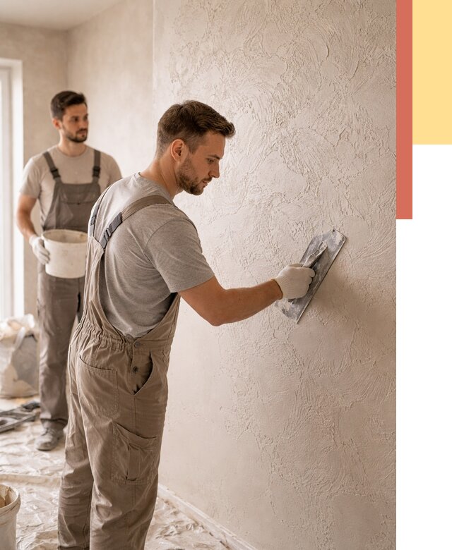 Фактурная штукатурка стен в Альметьевске от 4360 руб./м² — заказать под ключ | ОТДЕЛОЧНИК-Льм