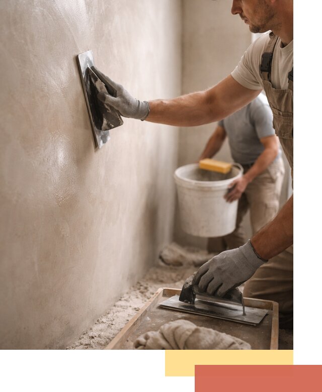 Нанесение марокканской штукатурки таделакт в Альметьевске