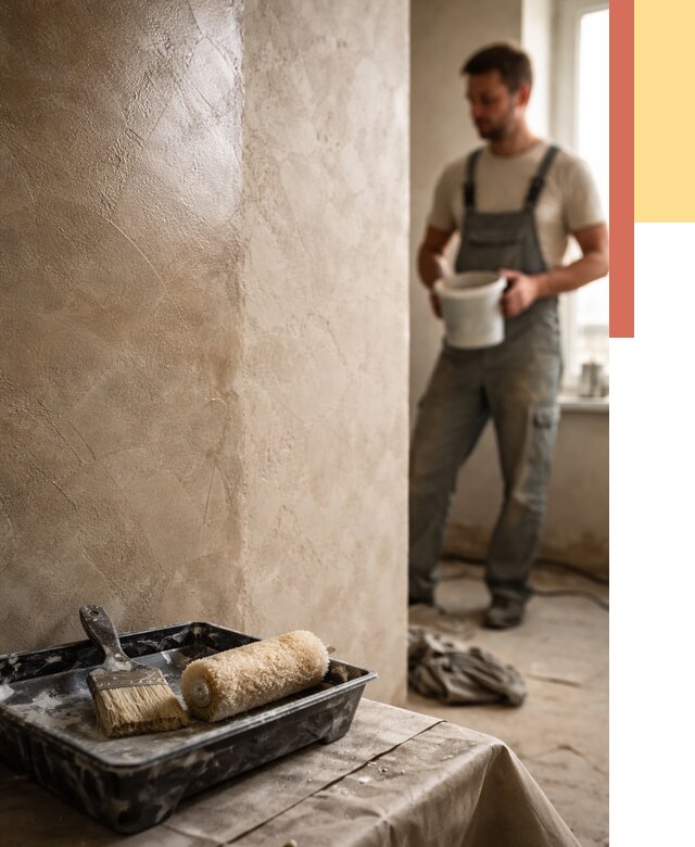 Нанесение воска на штукатурку в Альметьевске от 3633 руб. | Услуги ОТДЕЛОЧНИК-Льм