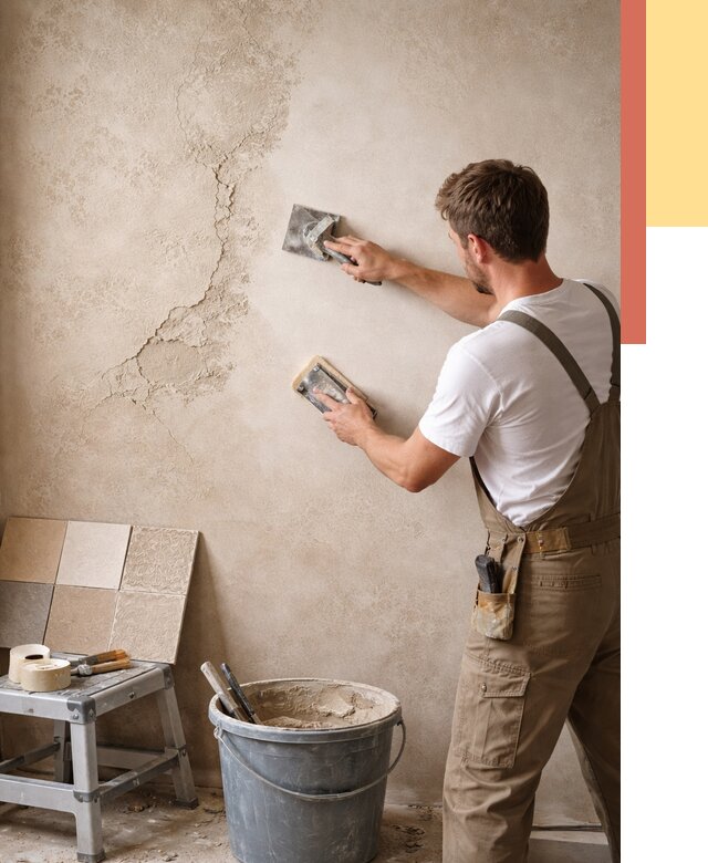 Ремонт декоративной штукатурки в Альметьевске от 4671 руб. под ключ | ОТДЕЛОЧНИК-Льм