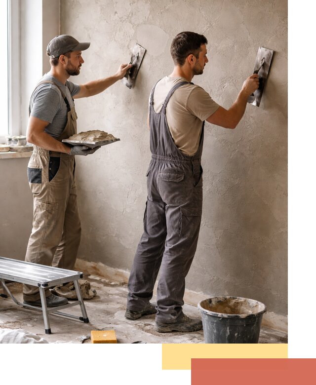 Ремонт декоративной штукатурки и восстановление фактуры в Альметьевске