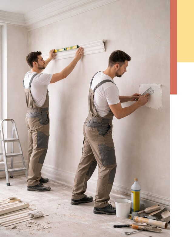 Монтаж лепнины на стены в Альметьевске от 4671 руб. — недорого, быстро | ОТДЕЛОЧНИК-Льм