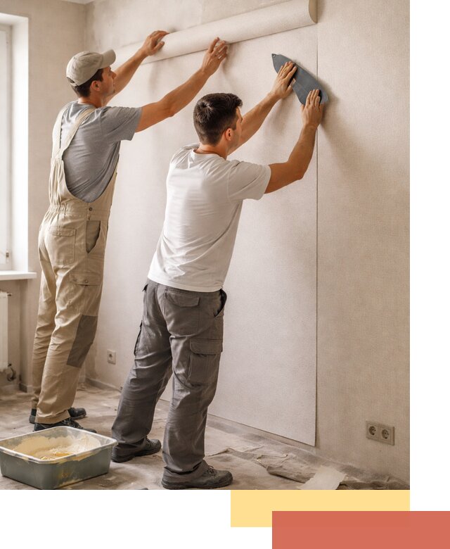 Поклейка виниловых обоев в Альметьевске профессионально и качественно