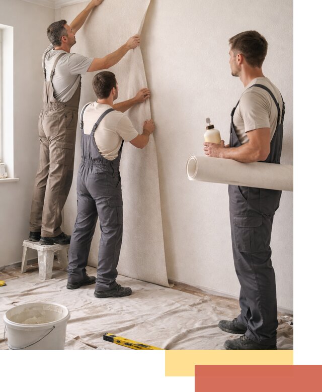 Оклейка стен обоями в Альметьевске — качественно и профессионально