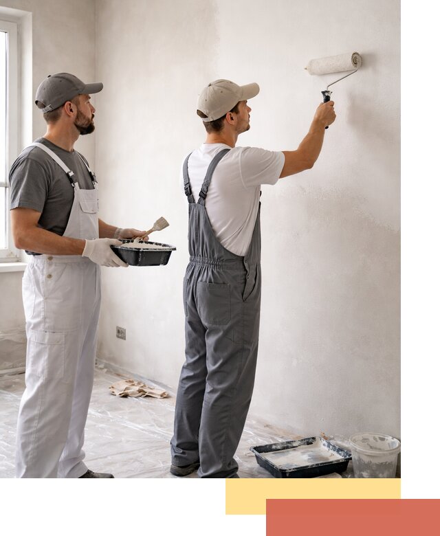 Покраска стен водоэмульсионной краской в Альметьевске