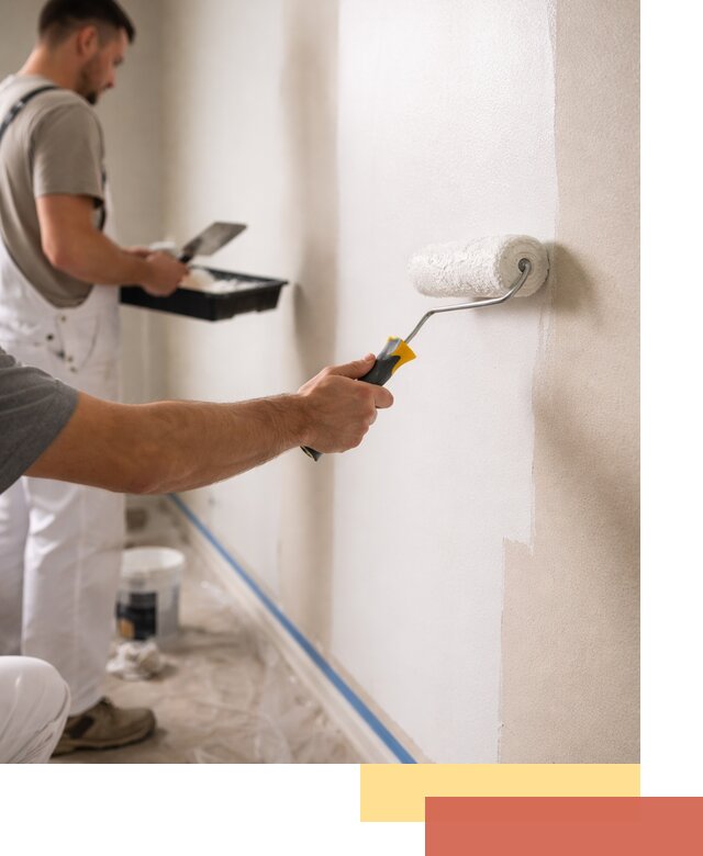 Покраска стен акриловой краской профессионально в Альметьевске