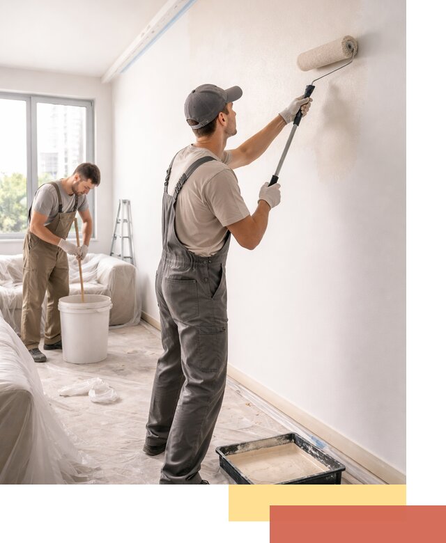 Покраска стен в офисе в Альметьевске — быстрый и качественный ремонт