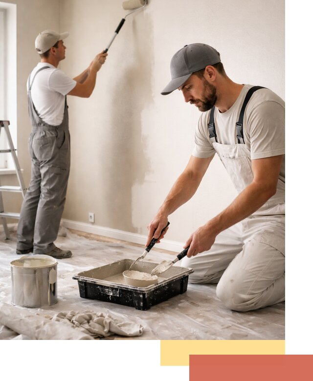 Покраска стен в квартире в Альметьевске — профессионально и аккуратно