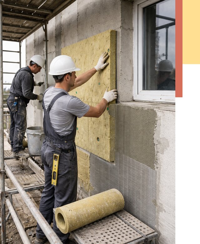 Утепление стен в Альметьевске от 4463 руб. под ключ — быстро и недорого | ОТДЕЛОЧНИК-Льм