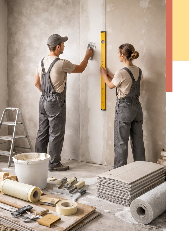 Отделка стен в Альметьевске от 1557 руб/м² — недорого, быстро, под ключ | ОТДЕЛОЧНИК-Льм