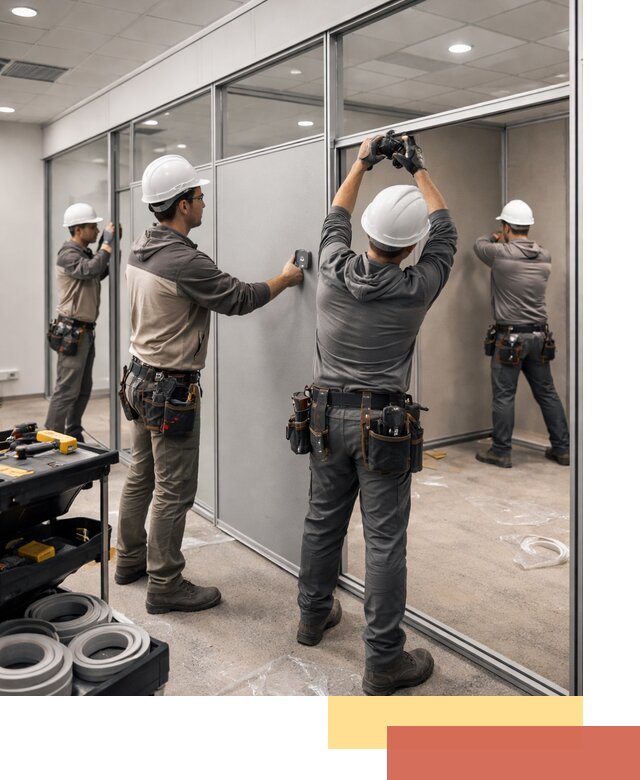 Мобильные офисные перегородки под ключ в Альметьевске