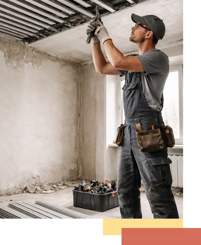 Демонтаж реечного потолка в Альметьевске быстро и аккуратно