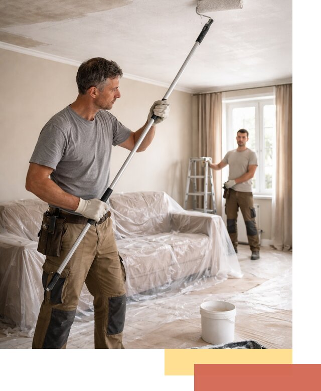 Грунтовка потолка в Альметьевске — подготовка под покраску и отделку