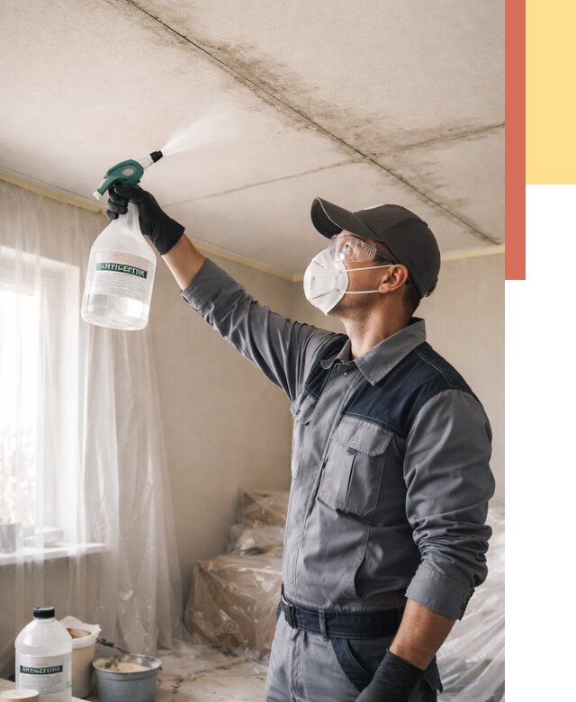 Антисептическая обработка потолка в Альметьевске от 2595 руб. | ОТДЕЛОЧНИК-Льм