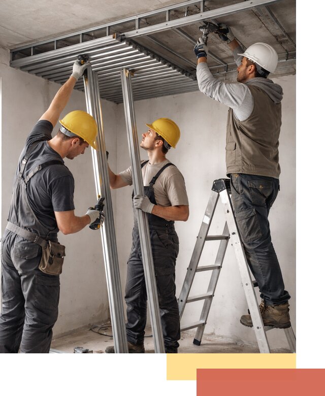 Монтаж реечного потолка под ключ в Альметьевске