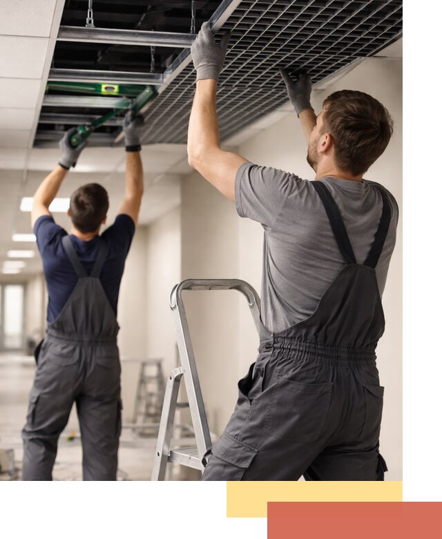 Монтаж потолка Грильято в Альметьевске: установка под ключ качественно