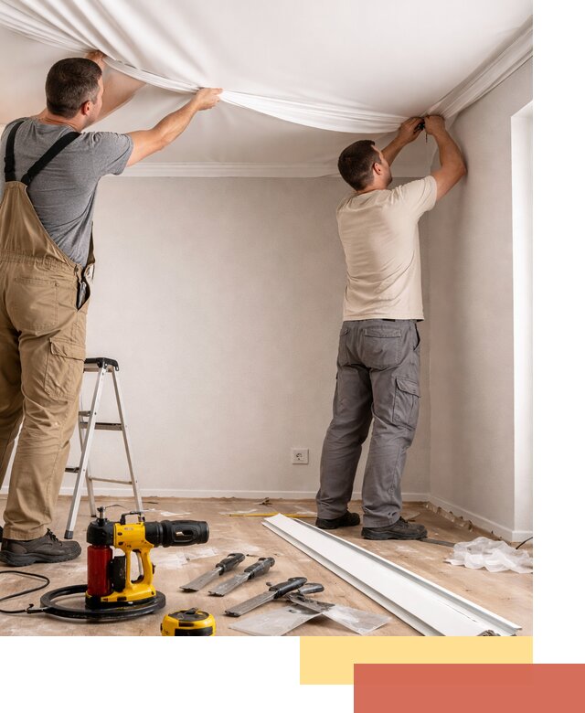 Монтаж ПВХ натяжного потолка в Альметьевске качественно и быстро