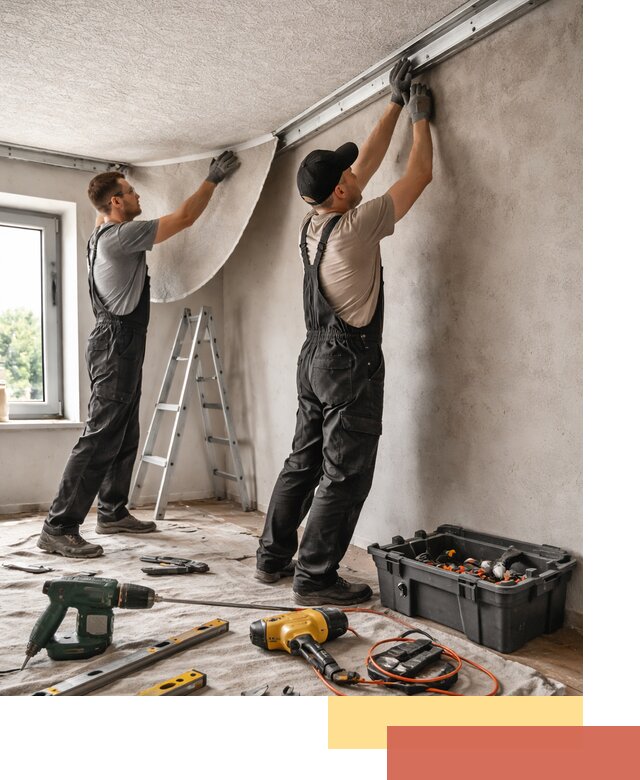 Монтаж фактурного натяжного потолка в Альметьевске качественно и быстро