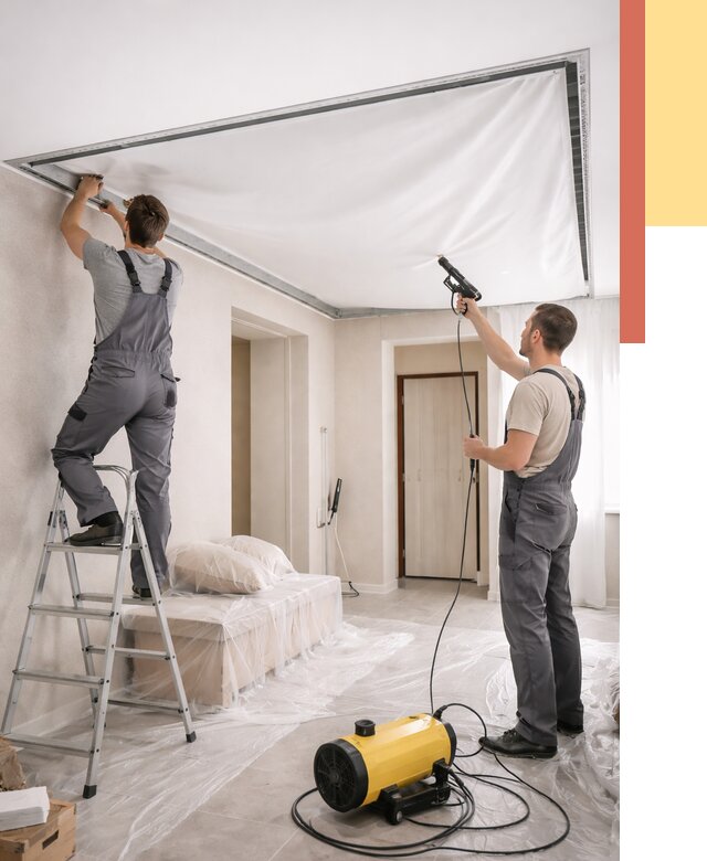 Монтаж натяжного потолка в прихожей в Альметьевске от 2751 руб. под ключ | ОТДЕЛОЧНИК-Льм