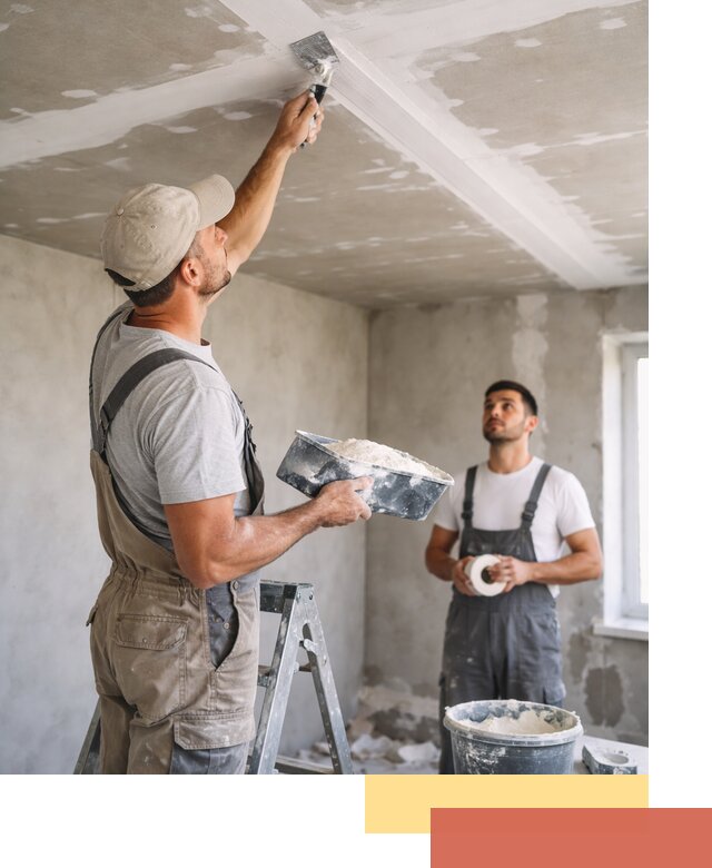 Обработка швов потолка ГКЛ в Альметьевске: качественная заделка и шпатлевка