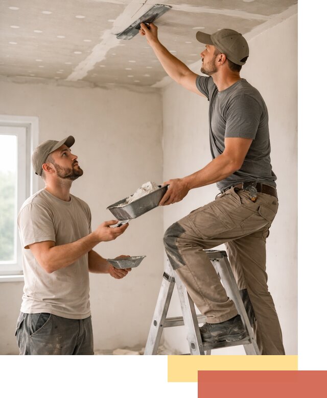 Шпаклевка потолка из гипсокартона в Альметьевске качественно и быстро