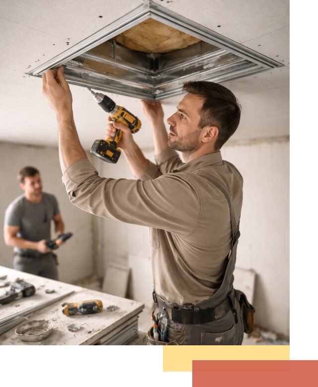 Монтаж люка в потолок из ГКЛ в Альметьевске