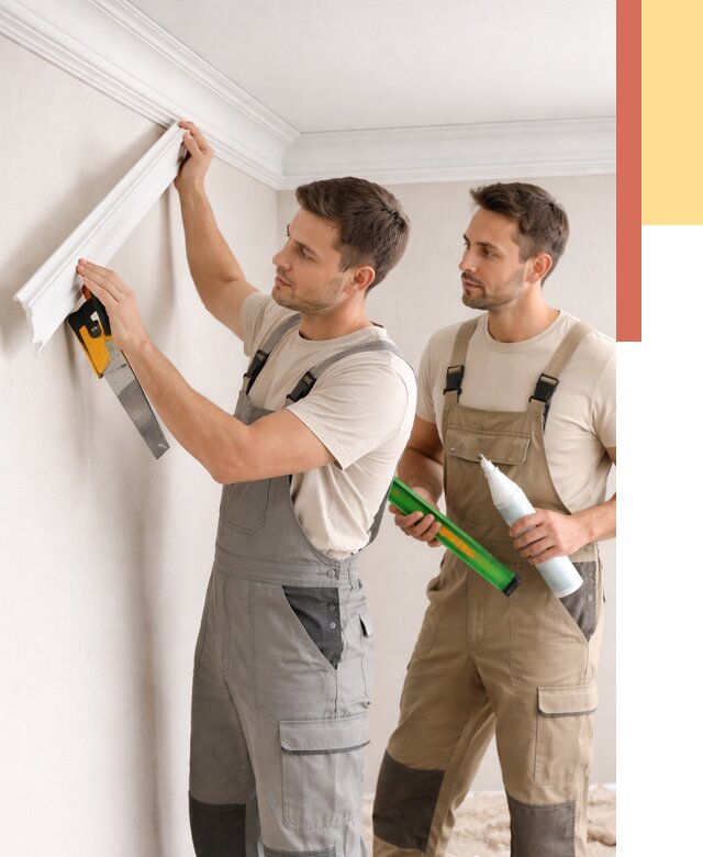 Монтаж потолочного плинтуса в Альметьевске от 2387 руб. — быстро и недорого | ОТДЕЛОЧНИК-Льм