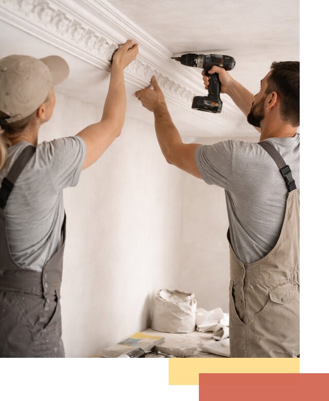 Профессиональный монтаж лепнины на потолок в Альметьевске