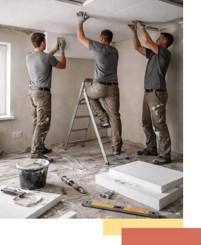 Утепление потолка пенопластом в Альметьевске быстро и качественно