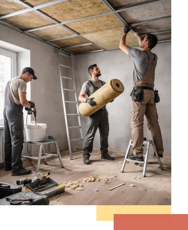 Шумоизоляция потолка в Альметьевске: профессиональный монтаж и отделка