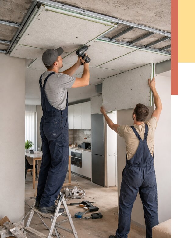 Шумоизоляция потолка панелями зипс в Альметьевске от 1920 руб. под ключ | ОТДЕЛОЧНИК-Льм